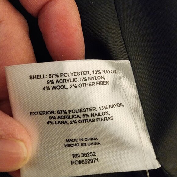 Gallery Wool-Blend Walker Coat NWT Black Small - Picture 15 of 16